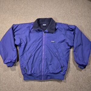 Vintage Patagonia Shelled Synchilla Jacket Purple Mens M USA 80s 90s